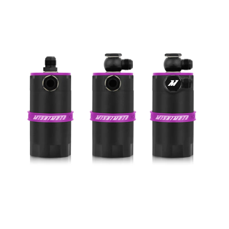 Mishimoto Universal Baffled Oil Catch Can - Purple - Image 8