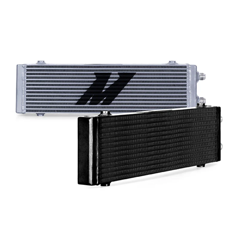 Mishimoto Universal Large Bar and Plate Dual Pass Silver Oil Cooler - Image 2