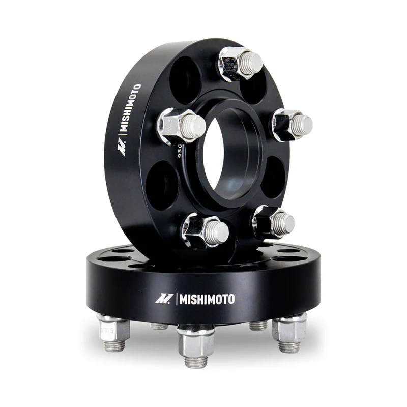 Mishimoto Wheel Spacers - 5x114.3 - 67.1 - 25 - M12 - Black - Image 2