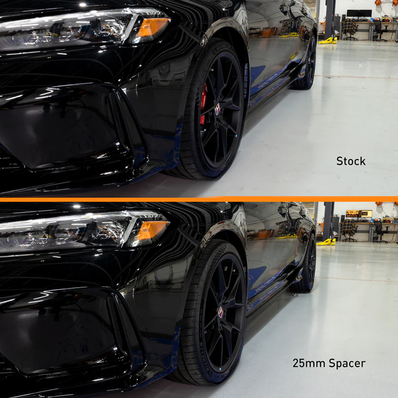Mishimoto Wheel Spacers - 5x120 - 64.1 CB - M14 x1.5 - 25mm - BK - Image 3