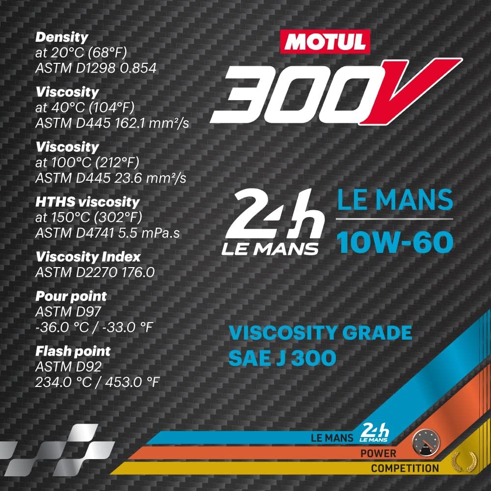 Motul 300V 10W60 LE MANS BMW 100% Synthetic Engine Oil 110864 2L - Image 4