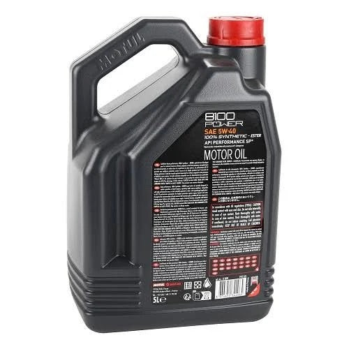 Motul 8100 POWER 5W-40 Full Synthetic (Ester) Motor Oil – 5 Liter (111809 / MOT-111809) - 10 Pack - Image 3