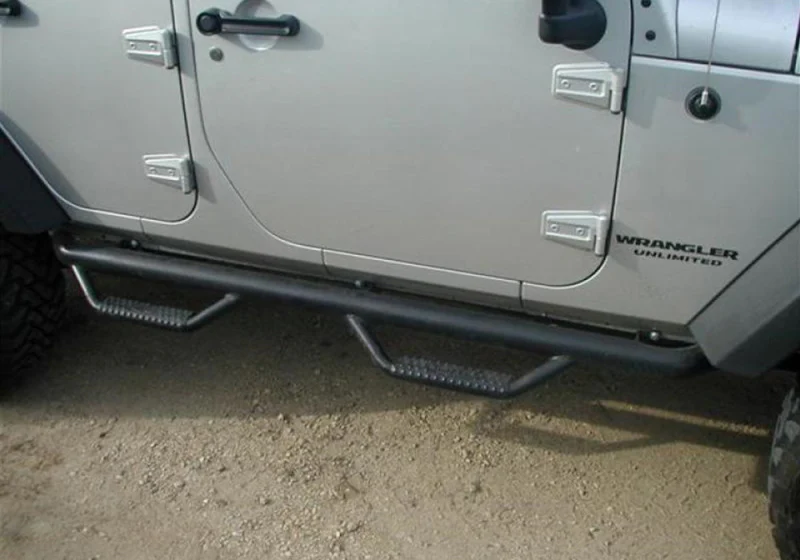 N-Fab Nerf Step 07-17 Jeep Wrangler JK 4 Door All - Tex. Black - W2W - 3in - Image 4