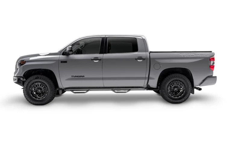 N-Fab Nerf Step 07-17 Toyota Tundra CrewMax 5.6ft Bed - Gloss Black - W2W - 3in - Image 6