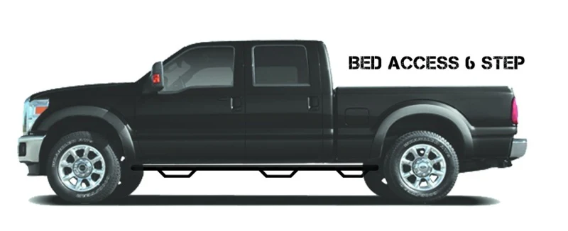 N-Fab Nerf Step 07-17 Toyota Tundra CrewMax 5.6ft Bed - Tex. Black - Bed Access - 3in - Image 9