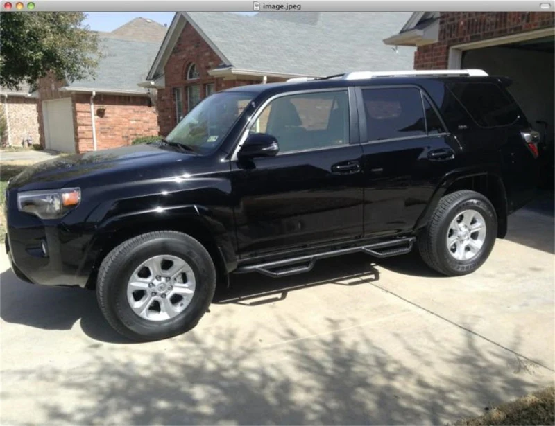 N-Fab Nerf Step 14-18 Toyota 4Runner (Does Not Fit Limited) SUV 4 Door - Gloss Black - W2W - 2in - Image 6