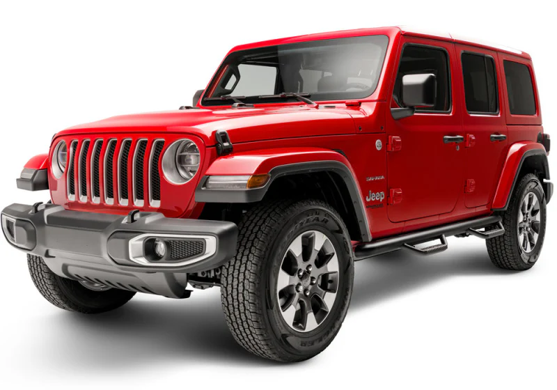 N-Fab Nerf Step 2018 Jeep Wrangler JL SUV 4 Door- Tex. Black - W2W - 3in - Image 2