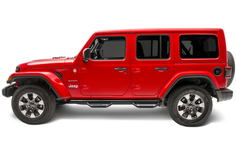 N-Fab Nerf Step 2018 Jeep Wrangler JL SUV 4 Door- Tex. Black - W2W - 3in - Image 6
