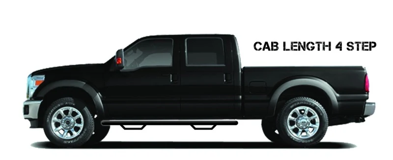 N-Fab Nerf Step 2019 Ford Ranger Crew Cab - Tex. Black - Cab Length - 3in - Image 7