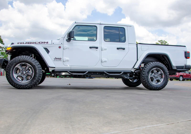 N-Fab Nerf Step 2019 Jeep Wrangler JT 4DR Truck Full Length - Tex. Black - 3in - Image 10
