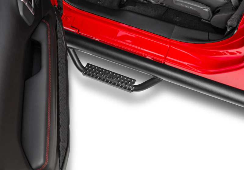 N-Fab Nerf Step 2019 Jeep Wrangler JT 4DR Truck Full Length - Tex. Black - 3in - Image 4
