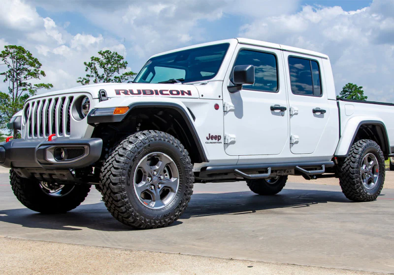 N-Fab Nerf Step 2019 Jeep Wrangler JT 4DR Truck Full Length - Tex. Black - 3in - Image 5