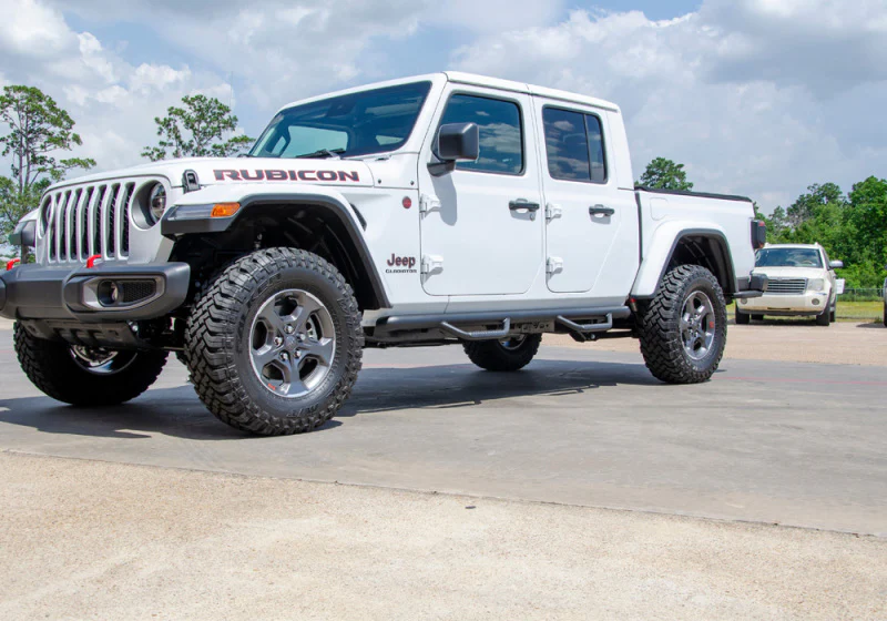 N-Fab Nerf Step 2019 Jeep Wrangler JT 4DR Truck Full Length - Tex. Black - 3in - Image 6