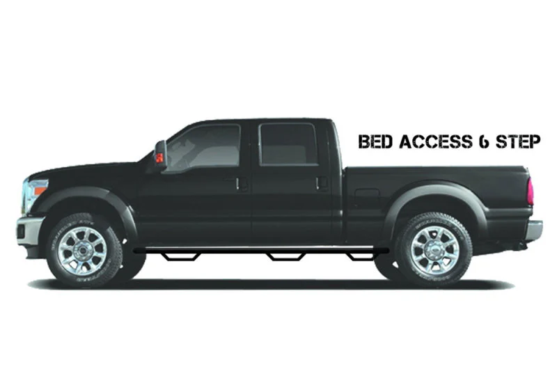N-Fab Nerf Step 99-06 Chevy-GMC 1500/2500/3500 Ext. Cab 6.5ft Bed - Tex. Black - Bed Access - 3in - Image 2