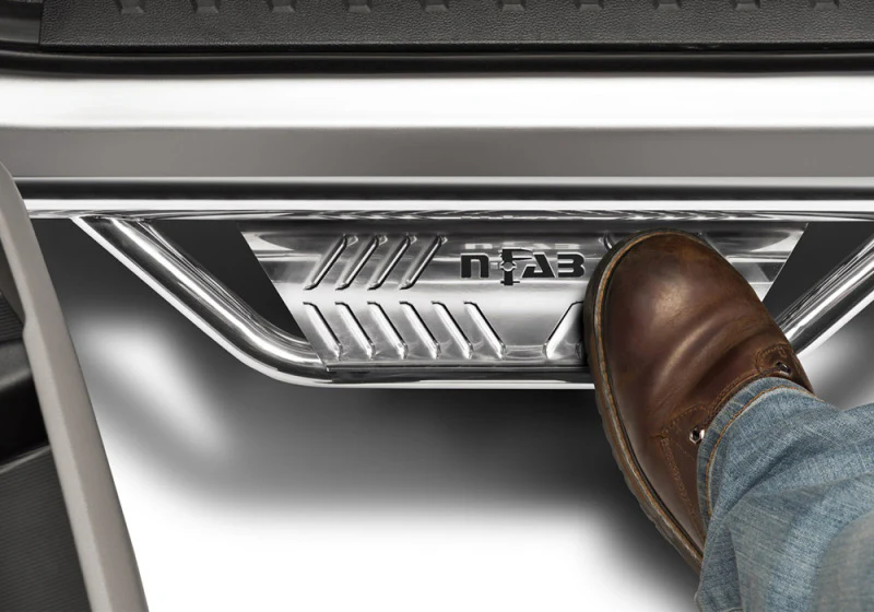 N-Fab Podium SS 15.5-17 Dodge Ram 1500 Quad Cab 6.4ft Standard Bed - Polished Stainless - 3in - Image 8