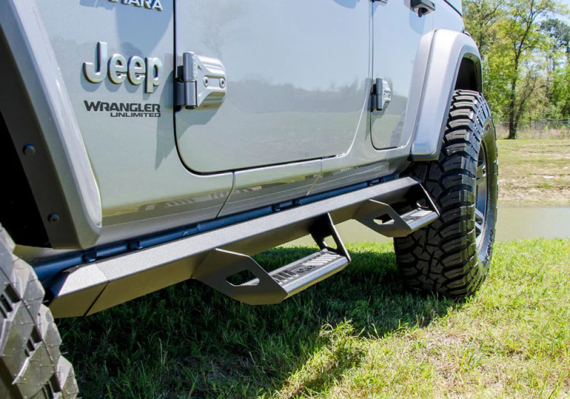 N-Fab Predator Pro Step System 2018 Jeep Wrangler JL 4 Door SUV - Tex. Black - Image 18