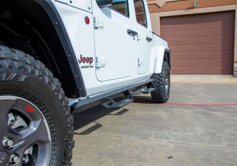 N-Fab Predator Pro Step System 2019 Jeep Wrangler JT 4DR Truck Full Length - Tex. Black - Image 8