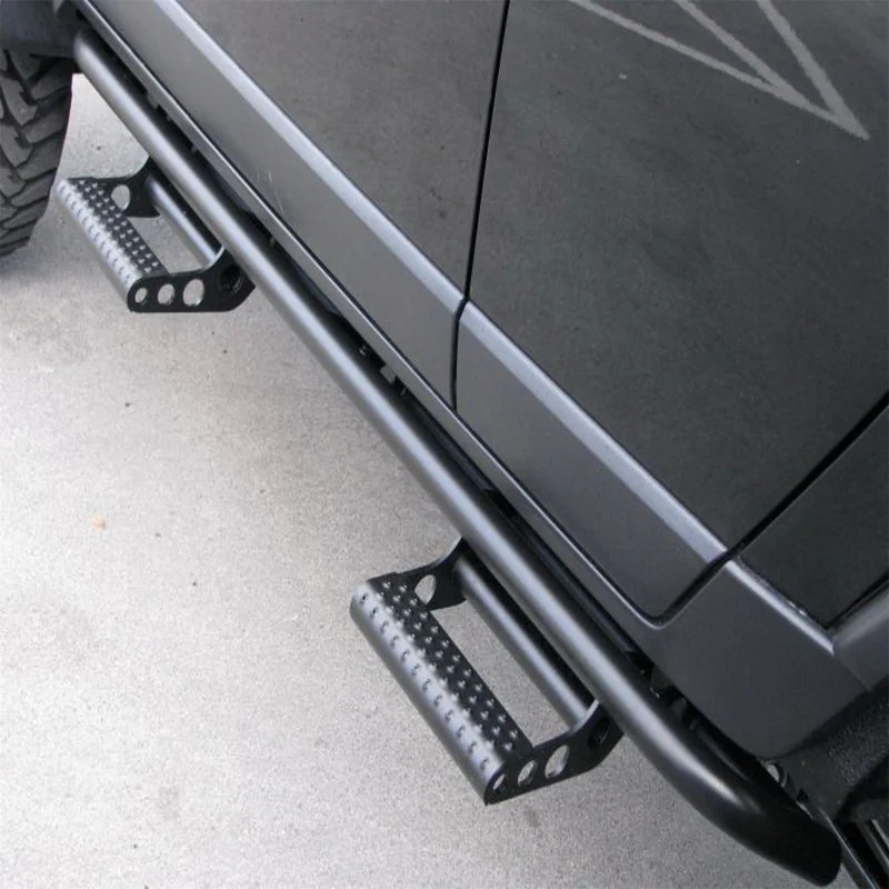N-Fab RKR Step System 07-17 Jeep Wrangler JK 4 Door All - Tex. Black - 1.75in - Image 3