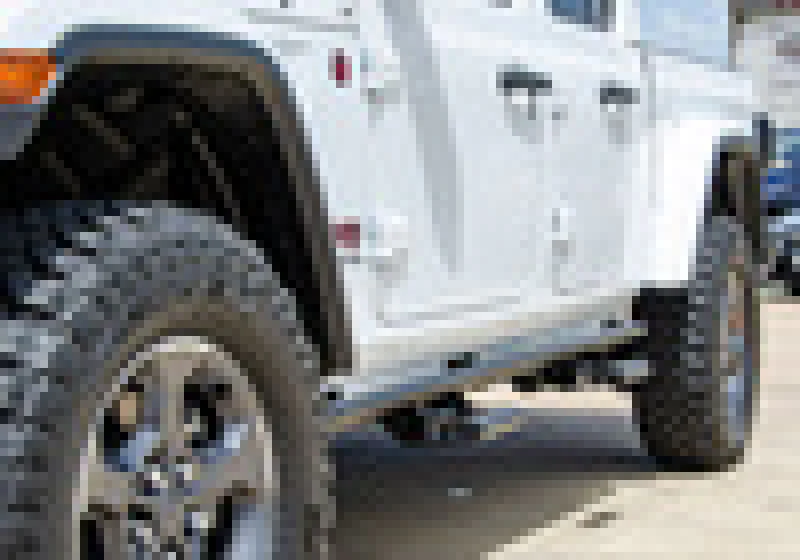 N-Fab RKR Step System 2019 Jeep Wrangler JT 4 Door Truck Full Length - Tex. Black - 1.75in - Image 10
