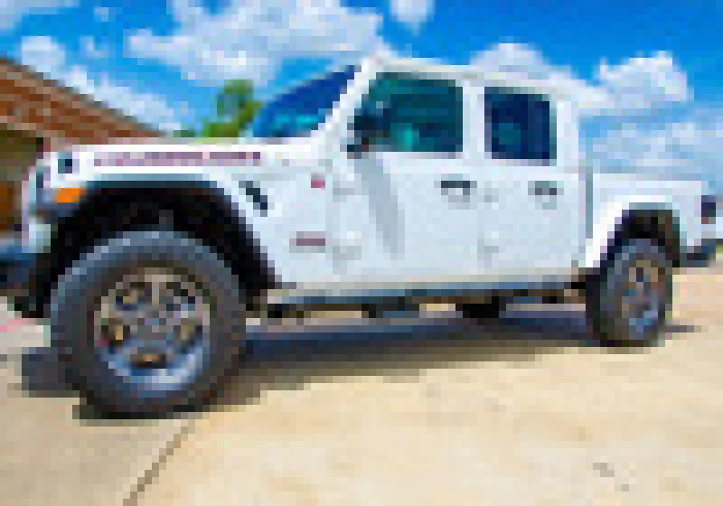 N-Fab RKR Step System 2019 Jeep Wrangler JT 4 Door Truck Full Length - Tex. Black - 1.75in - Image 14