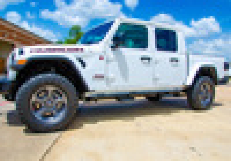 N-Fab RKR Step System 2019 Jeep Wrangler JT 4 Door Truck Full Length - Tex. Black - 1.75in - Image 8