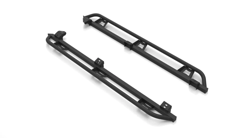 N-Fab Trail Slider Steps 16-20 Toyota Tacoma Crew Cab All Beds - SRW - Textured Black - Image 11