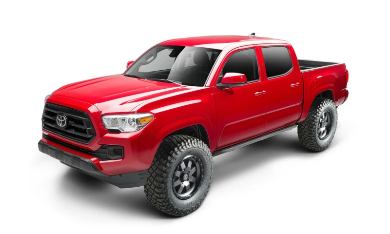 N-Fab Trail Slider Steps 16-20 Toyota Tacoma Crew Cab All Beds - SRW - Textured Black - Image 2