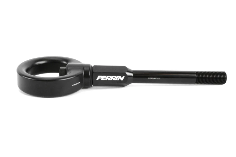 PERRIN 02-07 Subaru WRX/STI Tow Hook Kit (Front) - Flat Black - Image 3