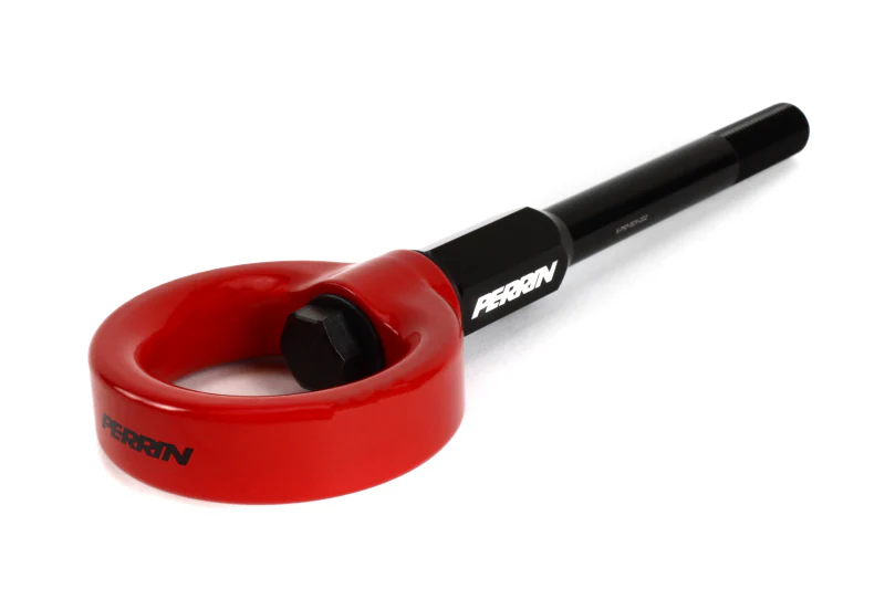 PERRIN 02-07 Subaru WRX/STI Tow Hook Kit (Front) - Red - Image 3
