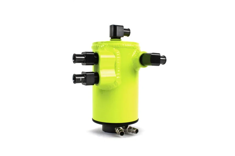 PERRIN 02-14 Subaru WRX / 04-21 STI / 05-09 LGT & OBXT (w/FMIC Only) Air Oil Separator - Neon Yel. - Image 3