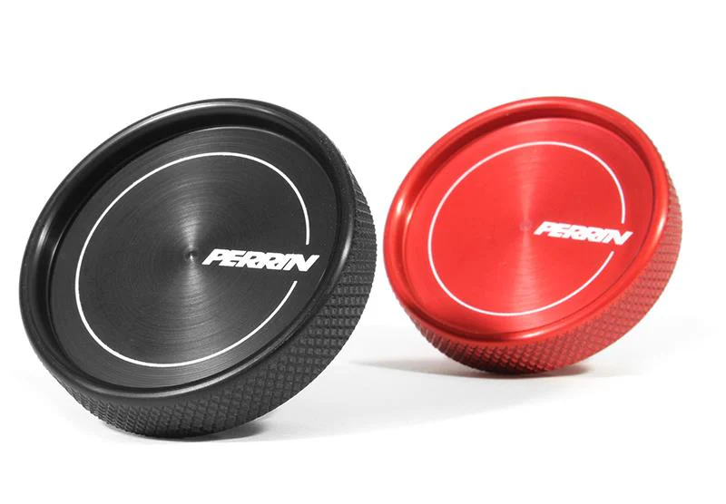PERRIN 02-26 Subaru Impreza/WRX/STI & 13-26 Crosstrek/BRZ/FR-S/GR86/GR86 Oil Fill Cap - Red - Image 2