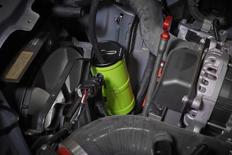 PERRIN 02-26 Subaru WRX / 04-21 STI / 13-26 BRZ/GR86/FRS/86 Coolant Overflow Tank - Neon Yellow - Image 2