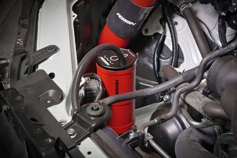 PERRIN 02-26 Subaru WRX / 04-21 STI / 13-26 BRZ/GR86/FRS/86 Coolant Overflow Tank - Red - Image 5