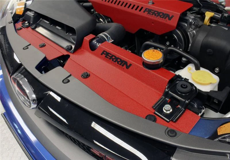 PERRIN 08-14 Subaru WRX & STI / 08-11 Impreza Radiator Shroud - Red - Image 4