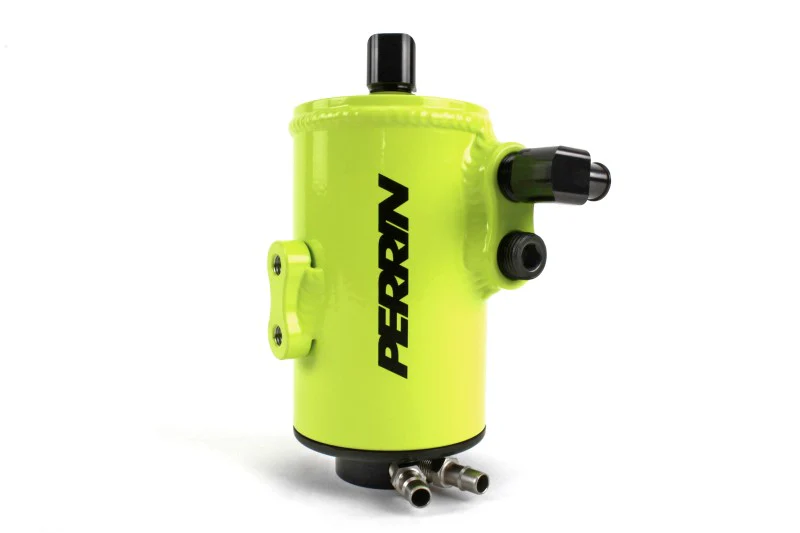 PERRIN 08-14 Subaru WRX / 08-21 STI / 05-09 Legacy GT & Outback XT Air Oil Separator - Neon Yellow