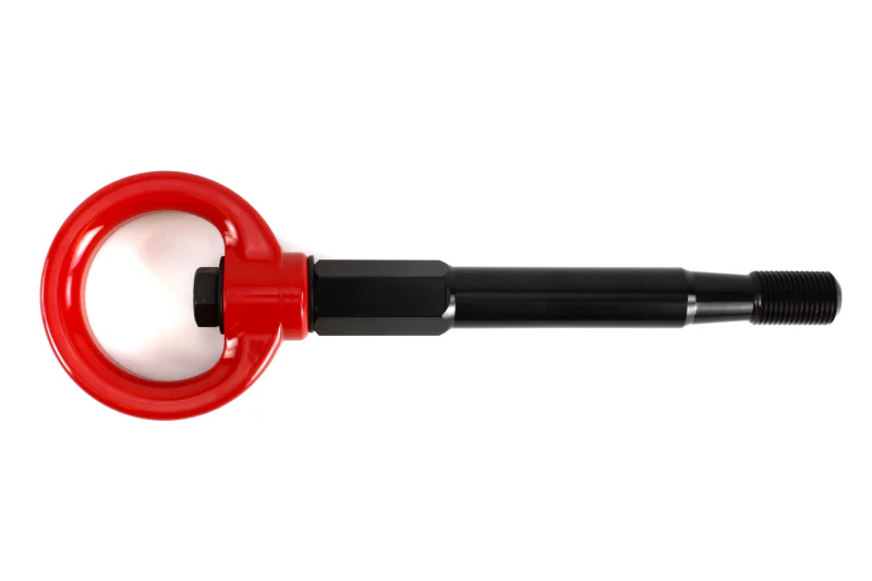 PERRIN 08-14 Subaru WRX/STI (Hatchback) Tow Hook Kit (Rear) - Red - Image 2