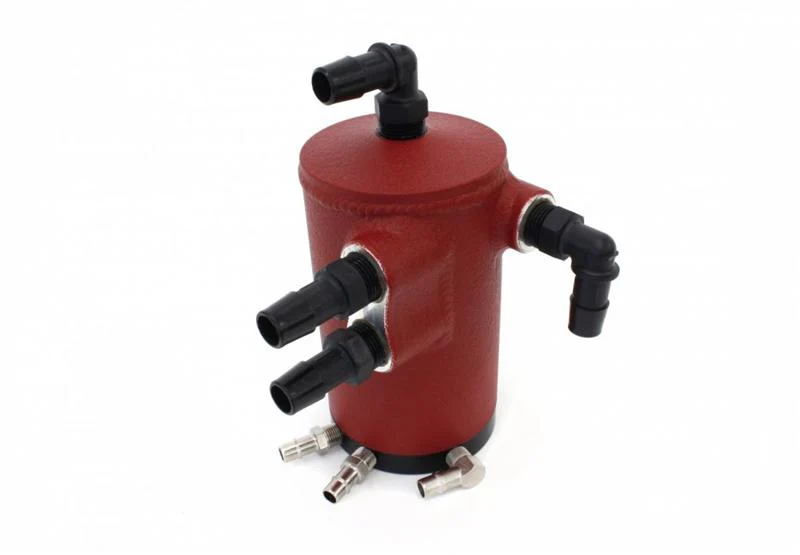 PERRIN 08-14 Subaru WRX / 08-21 STI / 05-09 Legacy GT & Outback XT Air Oil Separator - Red - Image 2