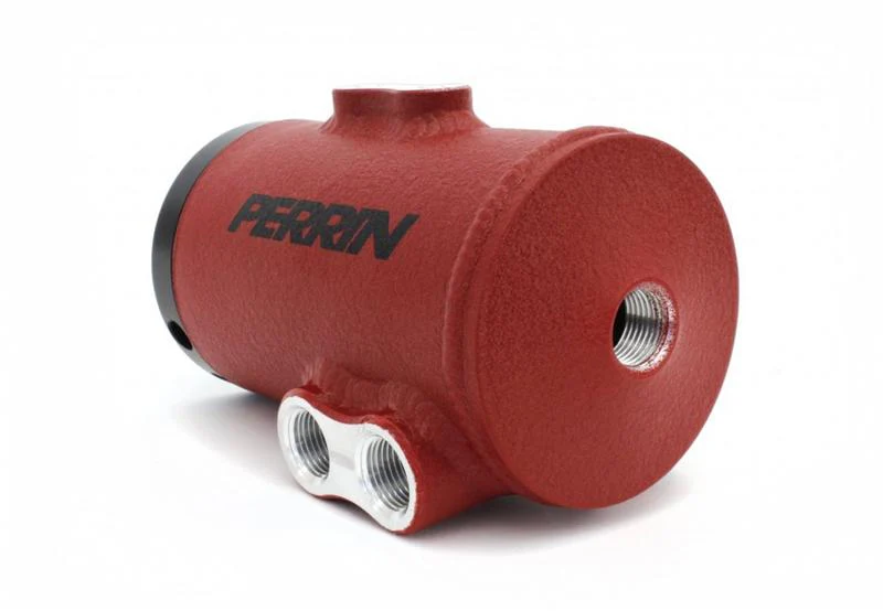 PERRIN 08-14 Subaru WRX / 08-21 STI / 05-09 Legacy GT & Outback XT Air Oil Separator - Red - Image 5