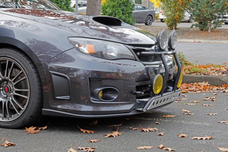 PERRIN 08-14 Subaru WRX & STI / 08-11 Impreza / 05-09 Legacy Tow Hook Kit (Front) - Flat Black - Image 2