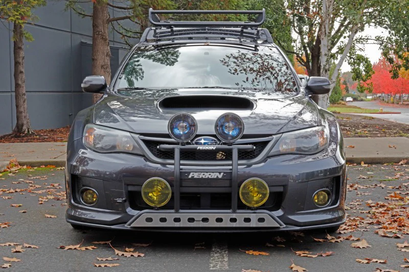 PERRIN 08-14 Subaru WRX & STI / 08-11 Impreza / 05-09 Legacy Tow Hook Kit (Front) - Flat Black - Image 3