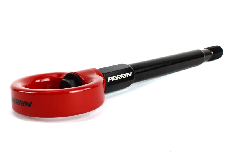 PERRIN 08-14 Subaru WRX & STI / 08-11 Impreza / 05-09 Legacy Tow Hook Kit (Front) - Red - Image 2