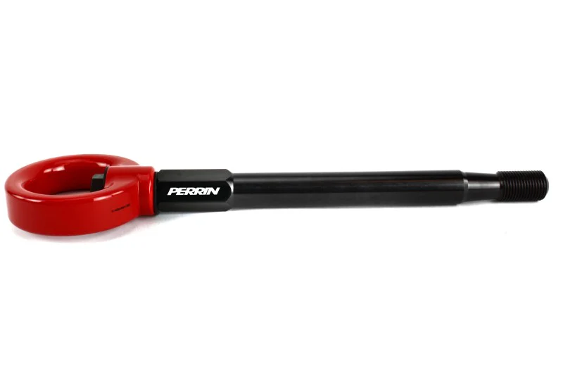 PERRIN 08-14 Subaru WRX & STI / 08-11 Impreza / 05-09 Legacy Tow Hook Kit (Front) - Red - Image 3