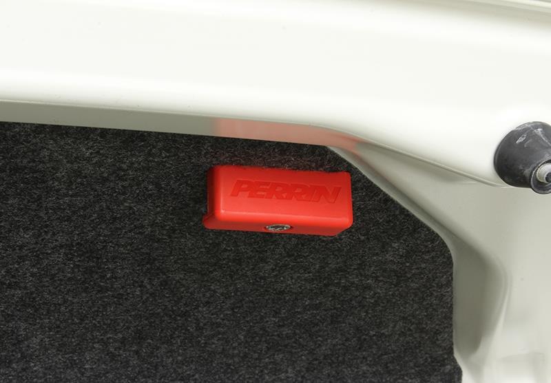 PERRIN 07-26 Subaru WRX STI Sedan Trunk Handle - Red - Image 6