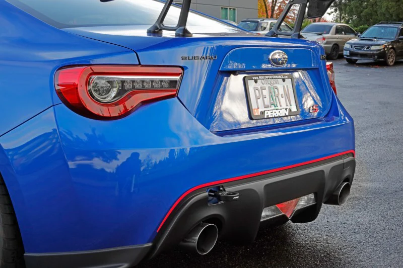 PERRIN 13-26 Subaru BRZ / 13-20 Scion FRS & Toyota 86 / 22-26 GR86 Tow Hook Kit (Rear) - Black - Image 9