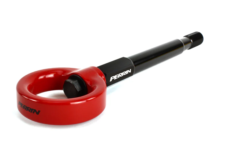 PERRIN 13-26 Subaru BRZ / 13-20 Scion FRS & Toyota 86 / 22-26 GR86 Tow Hook Kit (Rear) - Red - Image 11