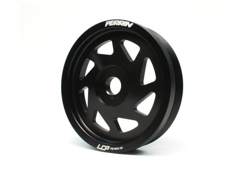 PERRIN 15-18 Subaru WRX / 13-20 BRZ / 14-18 FXT / 13-16 Crosstrek Lightened Crank Pulley - Black