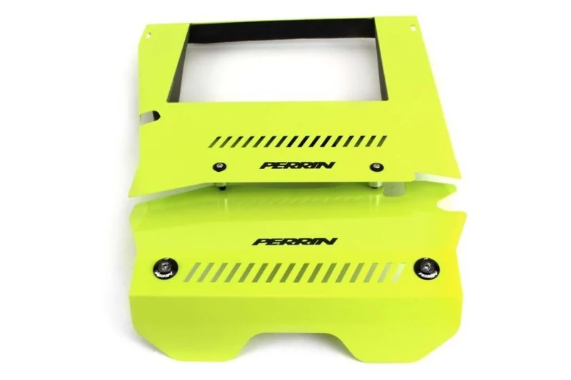 PERRIN 15-21 Subaru WRX Engine Cover Kit (Intercooler & Pulley Covers Incl.) - Neon Yellow - Image 4