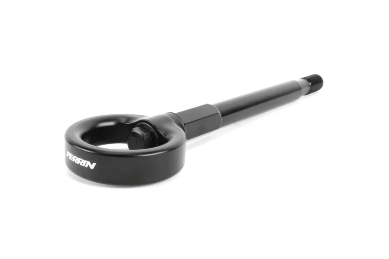 PERRIN 15-17 Subaru WRX & STI / 13-17 Crosstrek / 12-16 Impreza Tow Hook Kit (Front) - Flat Black - Image 3