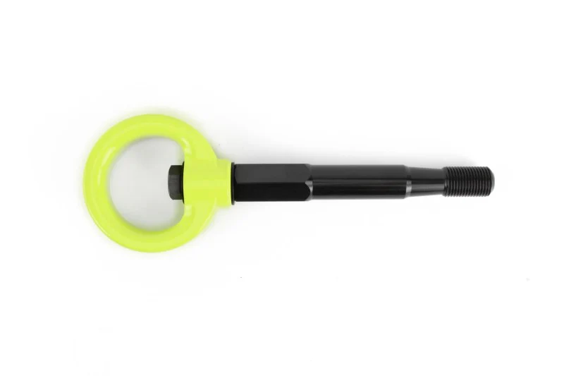 PERRIN 15-17 Subaru WRX & STI / 13-17 Crosstrek / 12-16 Impreza Tow Hook Kit (Front) - Neon Yellow - Image 4