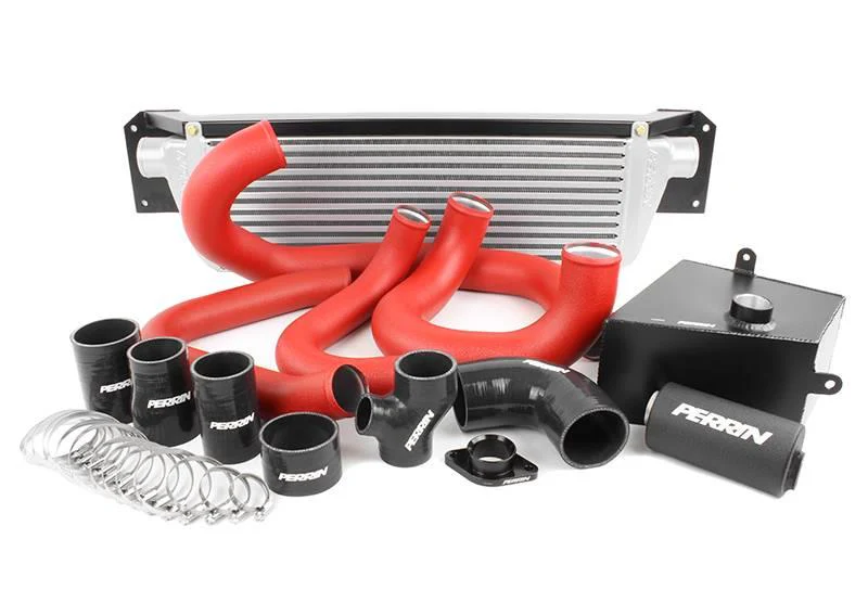 PERRIN 15-21 Subaru WRX Front Mount Intercooler Boost Tubes + Hardware - Red Tubes - Image 3